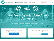 Tablet Screenshot of playerlineup.com
